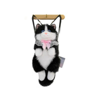Ragdoll Cat Stuffed Backpack Adjustable Straps Realistic Cat Plushie Bag