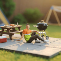 Miniature Campsite Figures High Intricacy Mini Camping Dolls Realistic Details