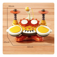 Electronic Drum Piano Toy Multifunction Children's Drum Keyboard Toy Educational for Kids, Beginners