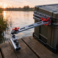 Corner Rod Holder Metal Fishing Pole Mount Compact