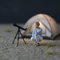 Miniature Campsite Figures High Intricacy Mini Camping Dolls Realistic Details