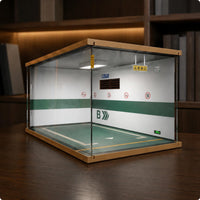 Parking Garage Display Model Open-Faced Diorama Display Case Easy Assembly Diecast Garage Box