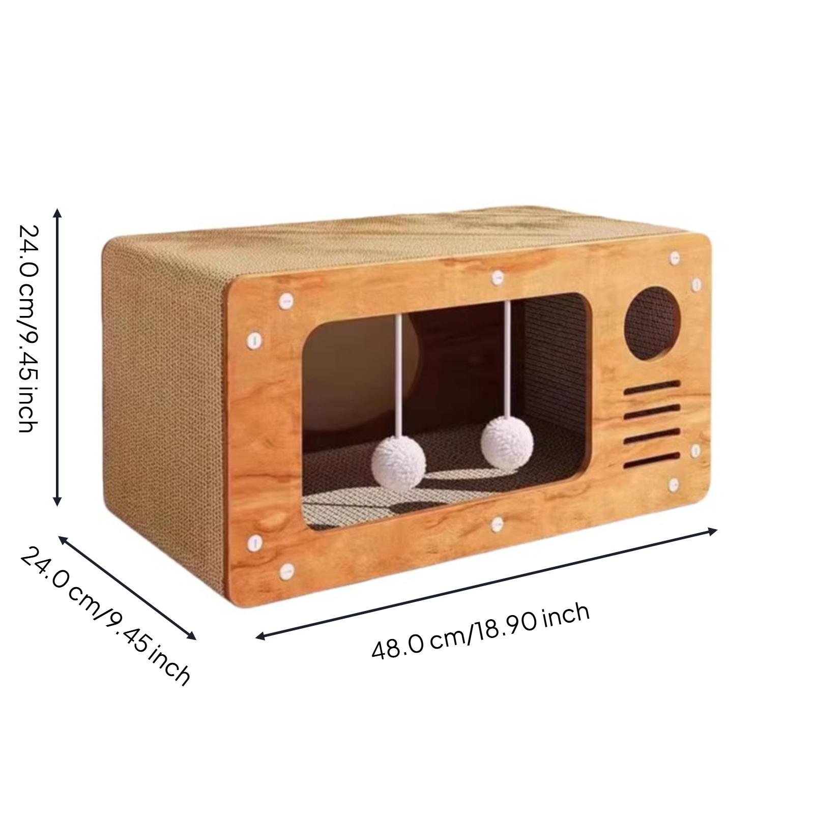 Cat Scratcher House, Upright Cat Bed, Climbing Mat in One