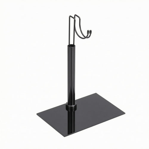 12 Inch Figure Holder Metal-Like Finish 1/6 Scale Action Figure Stand Curved Top