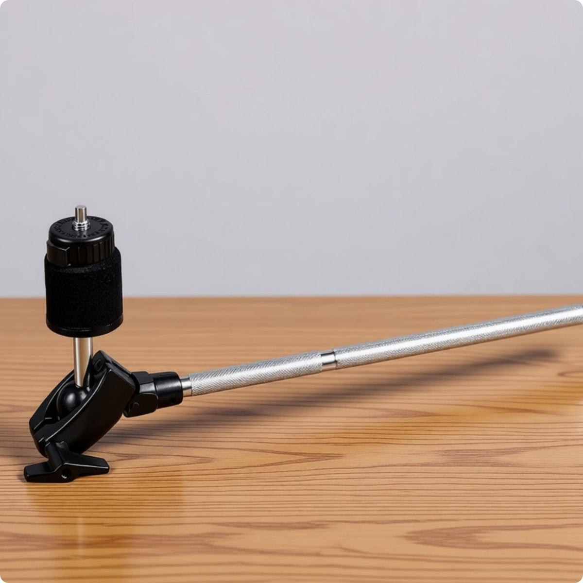 Cymbal Stand Extension Arm Adjustable Angle Drum Clamp Extension Arm Drum Set Clamp for Drummers, Practice Room