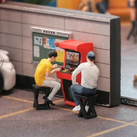 1/64 Scale Arcade Machine Figure Realistic Design Scene Model Gamer Figurine
