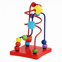 Wooden Bead Maze Educational Early Learning Plaything Screenscreen-Independent