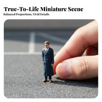 1:64 Scale Resin Figure DIY Scene Building Miniature People Figures Tiny People Model High Accuracy Sand Table Character Model