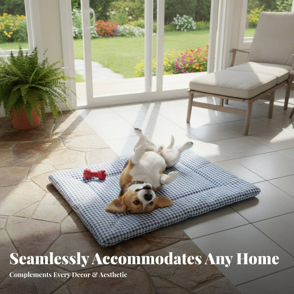 Checkered Pet Mat Machine launderable Crate Liner throughout the year Use for Floor, Travel