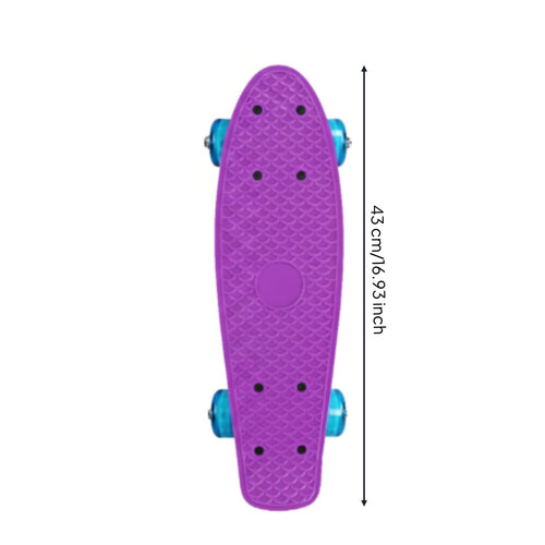 17 Inch Ocean Skateboard Non-Slip Deck Mini Cruiser Skateboard for Commuting