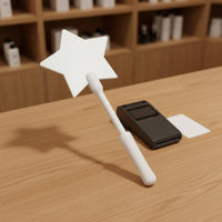 Star Wand Credit Card Holder 3D Printed Payment Accessory for Checkout, Retail