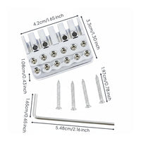 Six-String Bridge-End Guitar String Lock Replacement Part for Guitarists