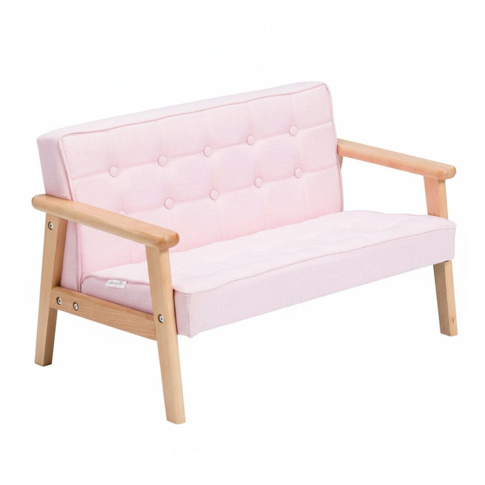 Padded Toddler Chair Solid Wood Frame childs' Sofa Soft and Comfortable