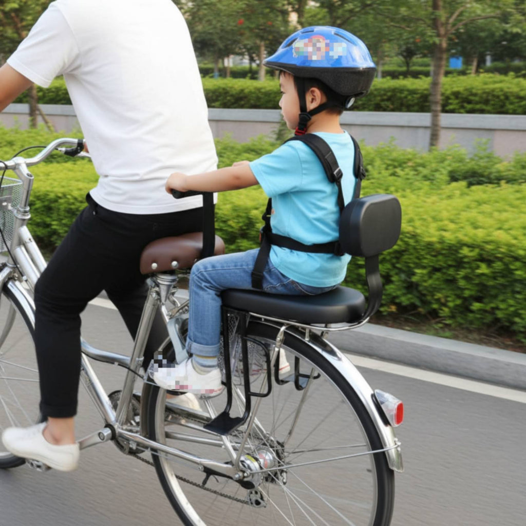 Rear Child Bike Seat Footrest Rear Mounted Child Seat Water Resistant for Kids