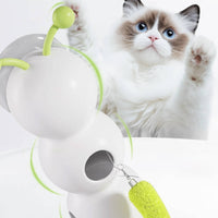 360 Rolling Soft Feather Tail Electric Feline Toy Long-Lasting