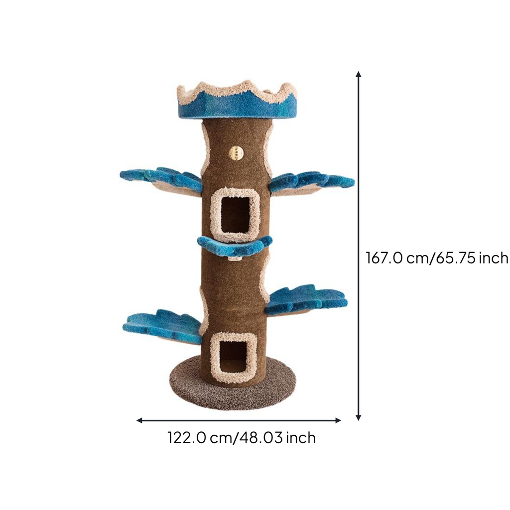 Cat tree with condo