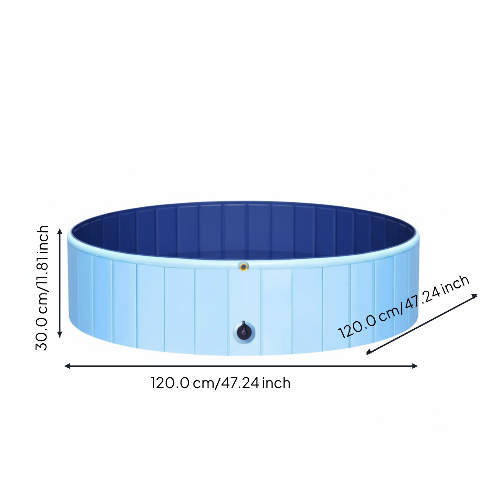 Leakproof foldable PVC pet pool