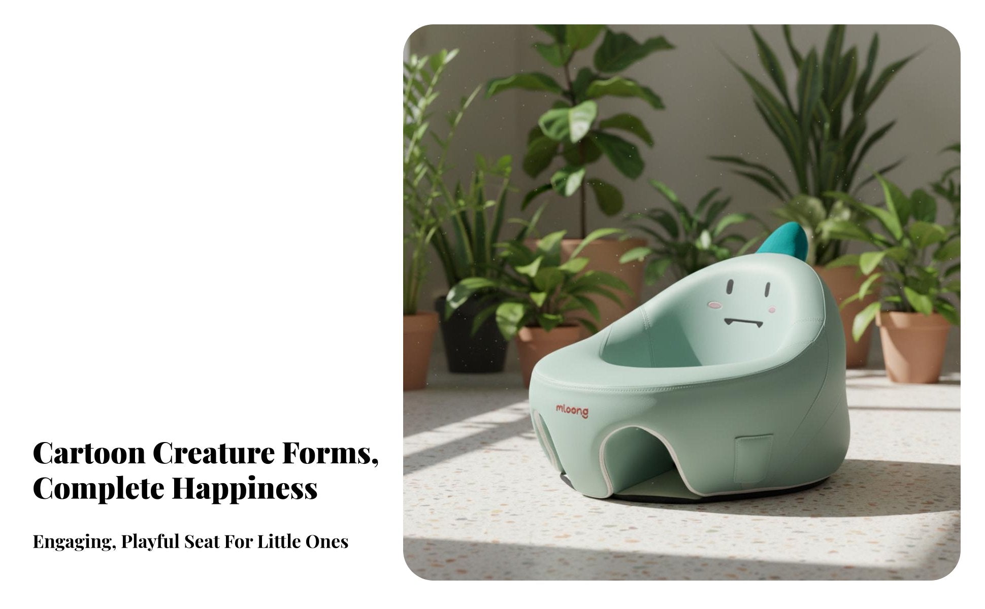 Inflatable infant Sofa Spinal Support Sit-up Training Chair Anti-Fall Design
