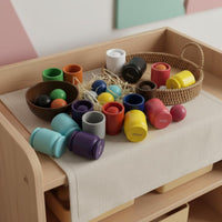 12 Color Sorting Cups and Balls Fine Movement Skills for Kindergarten