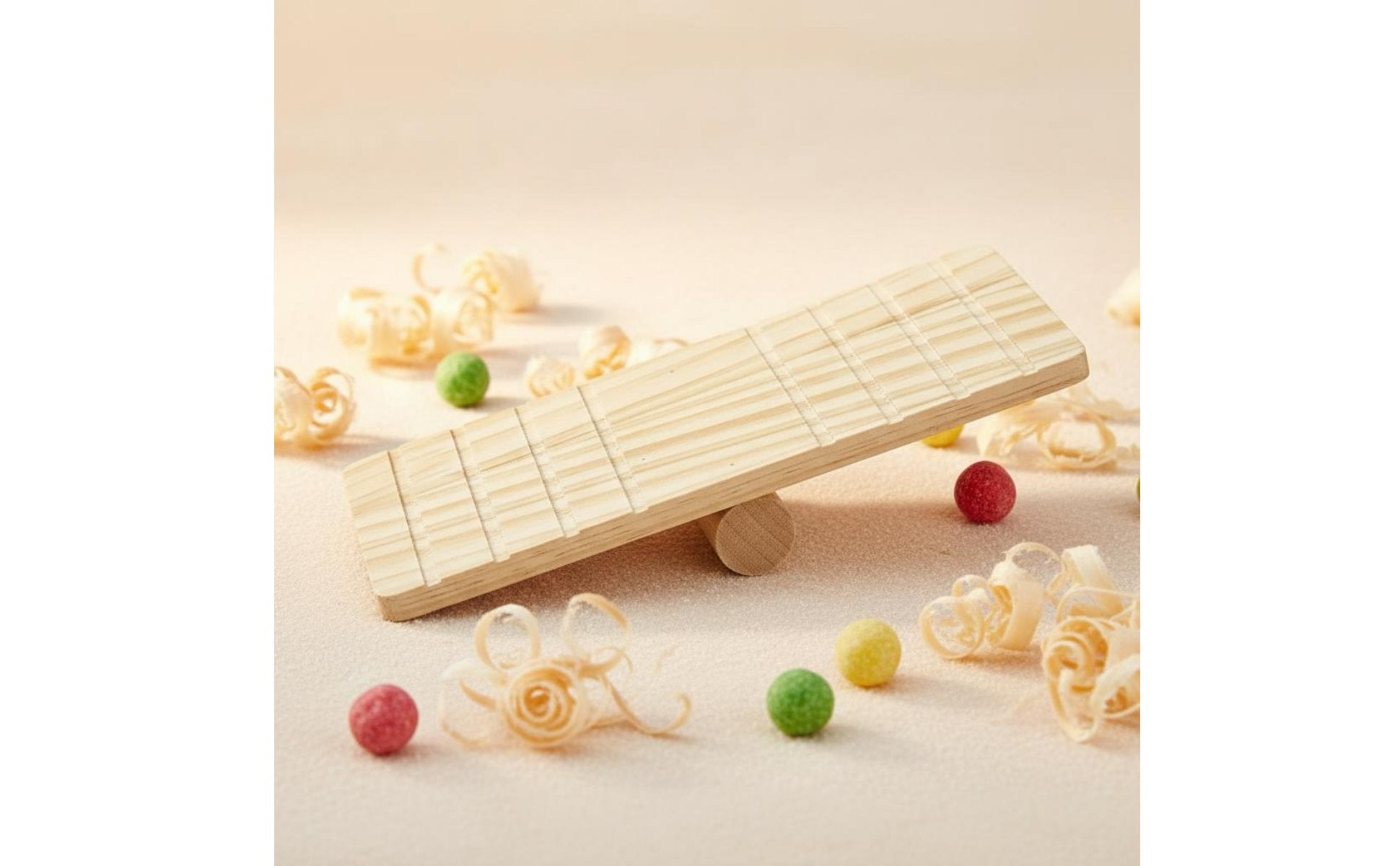 Wooden Hamster Seesaw Safe to Chew Hamster Seesaw Long-Lasting for Playpen