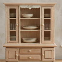 1/12 Scale Dollhouse Cabinet Unfinished 1/12 Scale Cabinet Freestanding