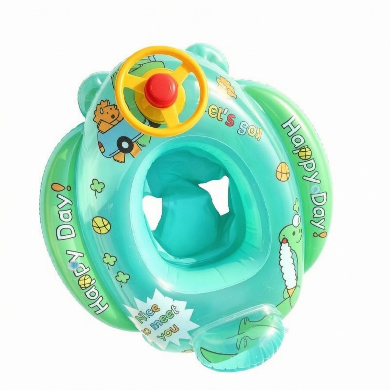 Swim Collar with Seat Portable Water Toy Easy to Inflate