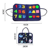Educational Busy Book Colorful Busy Board Book Portable for Preschoolers