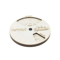 Music Theory Wheel Wooden Circle of Fifths Wheel Desk-Friendly for Guitarists