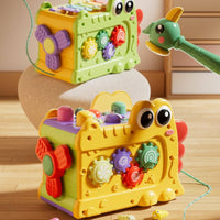 Pound and Play Bench Colorful Peg Hammer Toy Rounded Edges for Children