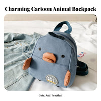 Birds Bookbag Parent-Child Matching Birds Character Rucksack Textile Cartoon Duck Backpack for Young Children, Preschool, Daycare, Travel
