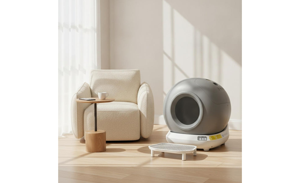 Electric Smart Litter Box with App Control Large Capacity Automatic Cat Litter Box Easy to Maintain Pet Supply Safe for Home, Apartment
