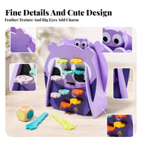 Wooden Owl Board Game Early Learning Wooden Owl Game Parent-Child Play