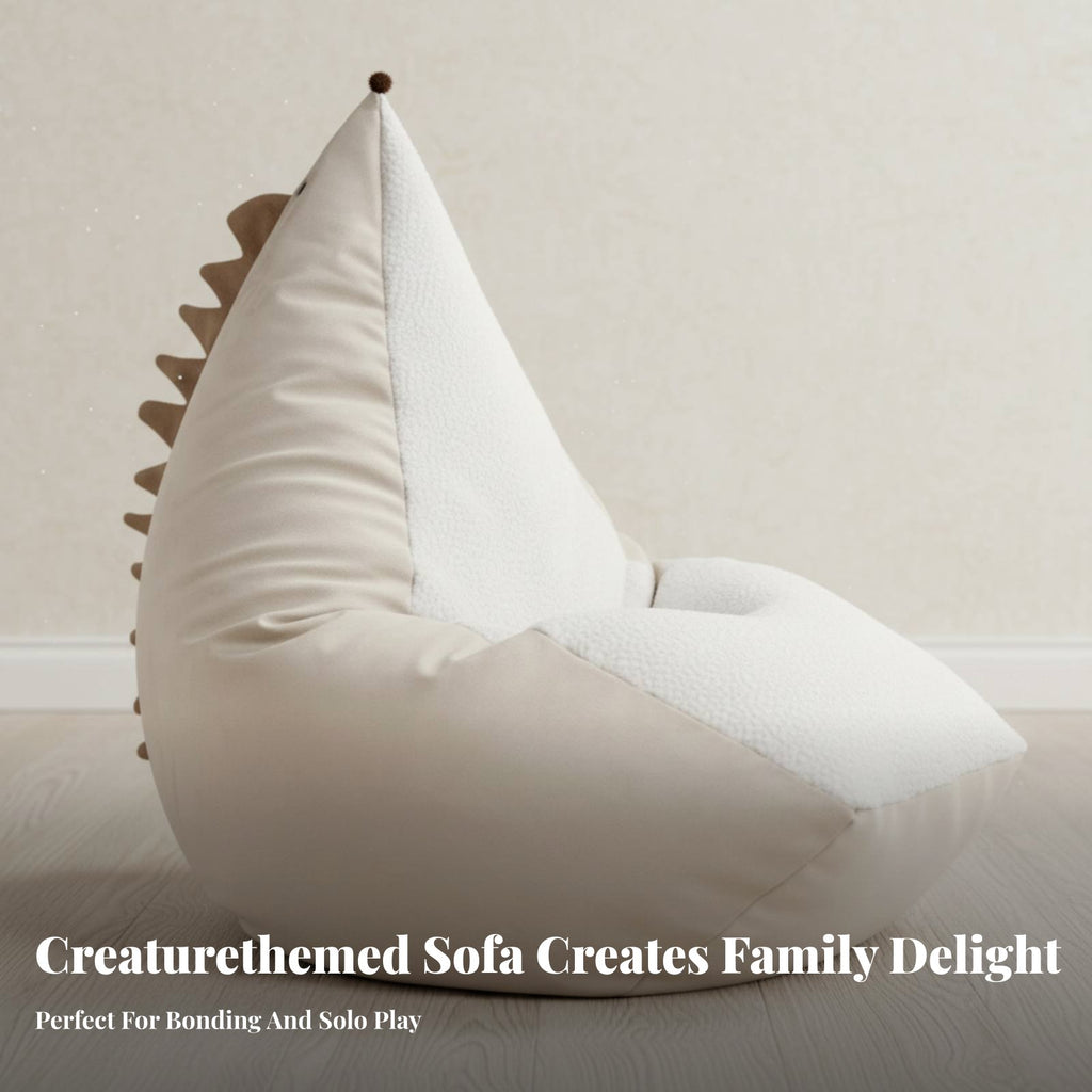 CreatureThemed Character Chair Soft and Comfy Fold-Unfold Creature Sofa Foldable Design Machinecleanable Cover for Infants