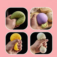 5 Pieces Bao Bun Squishy Slow Rebound Relaxation Item Portable for Desk, Office