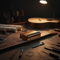 Guitar Fret End Dressing File Smooth & Quick Filing Fret End Beveling File Construction Instrument Repair Supply for Luthiers, DIY Guitarists