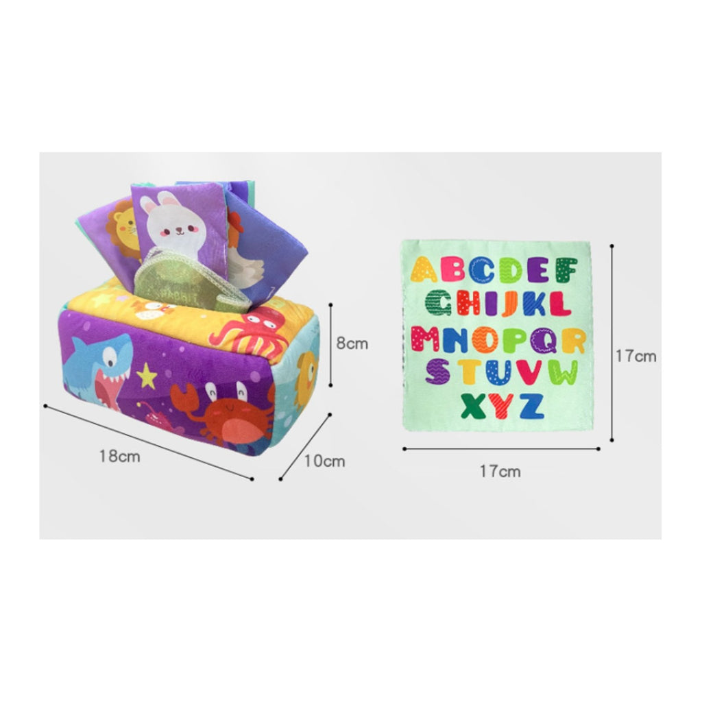 Baby Tissue Box Toy Fine Movement Skills Tissue Box Toy for Infants