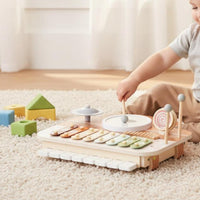 Xylophone Drum Set Multifunction Percussion Playset Sensory Play for Children