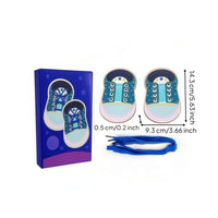 Wooden Lacing Shoe Board Fine Motor Skills Life Skill Practice Tool for Children