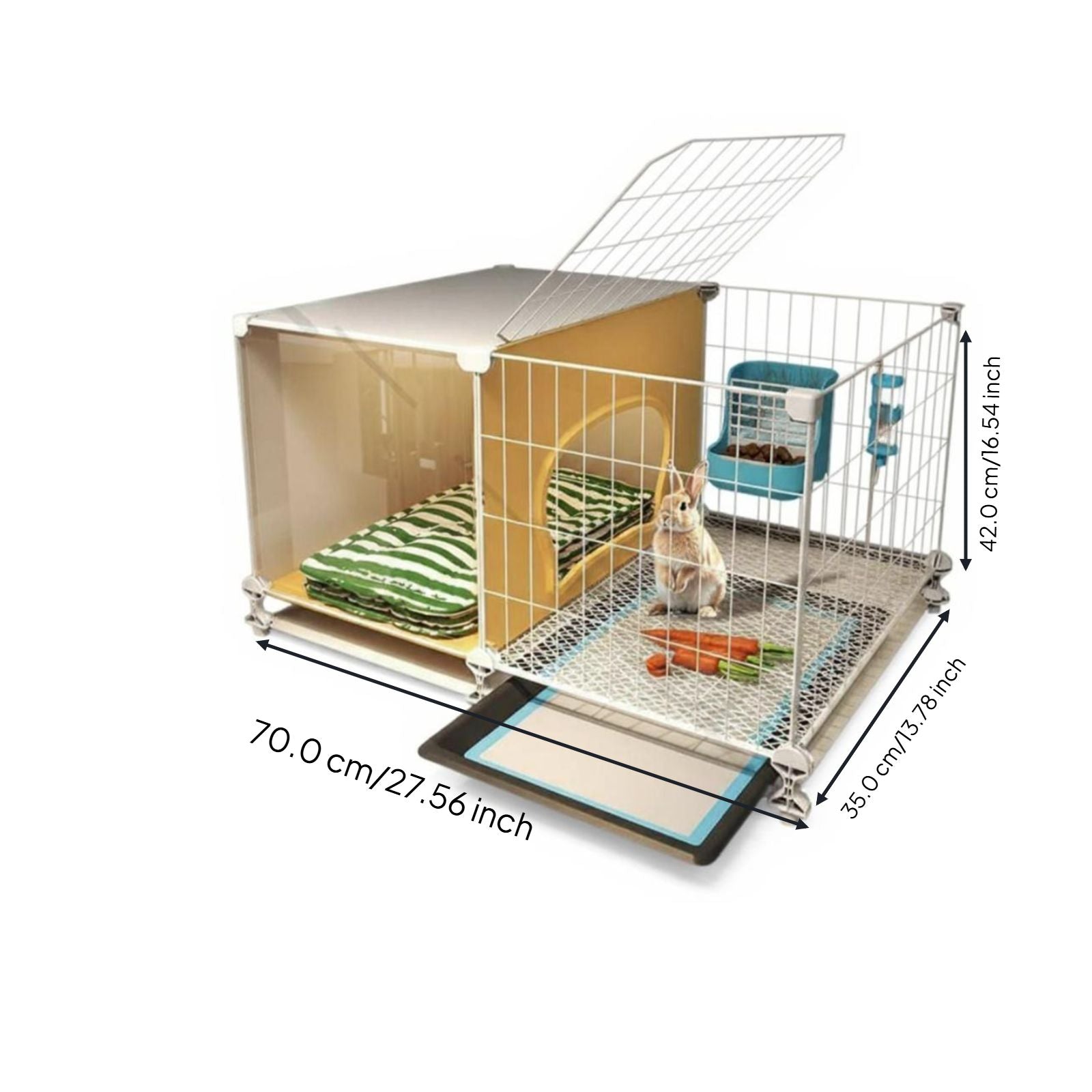 Leakproof guinea pig hutch
