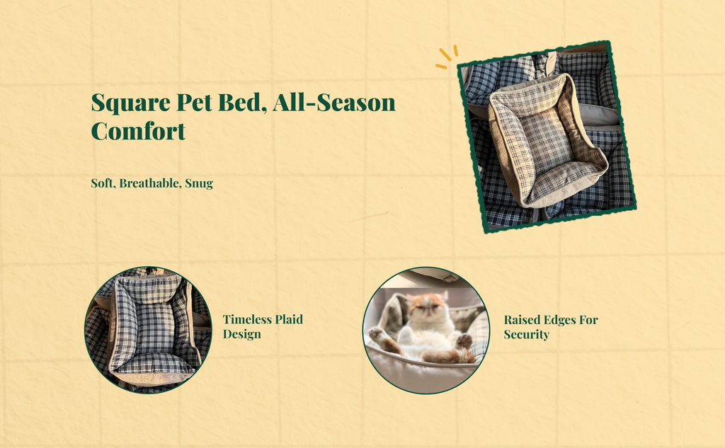 Washable non-slip pet bed