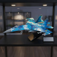 Su-27 Model Quick Build Scale Jet Model Easy to Assemble for Collection