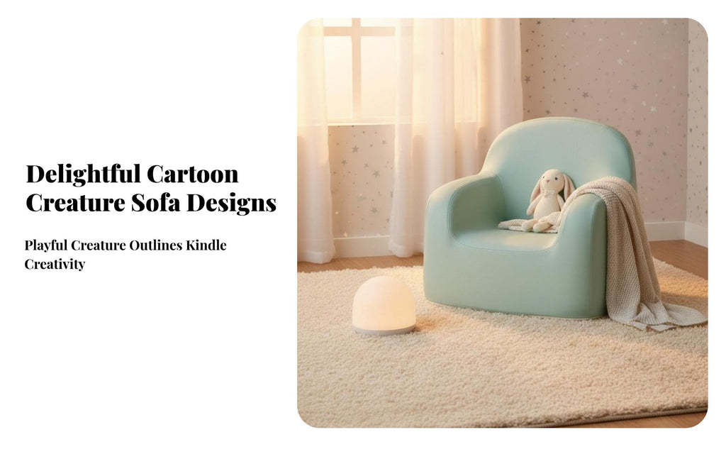 Plush Crown Seat Cute Cartoon design Kids Armchair Supportive spinerest
