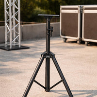 Tripod Speaker Stand Locking Knob Audio Support Flat Top Tray