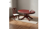 1:12 Dollhouse Table and Chairs Realistic Wooden Dollhouse Dining Room Set 1:12 Scale Dining desk