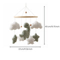 Felt Puff Mobile Handmade Crib Bell Nursery Soothing for Babies