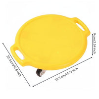 Round Board Anti Slip Four Wheel Scoot Board All-Direction Turning Wheels Children Balance for Preschoolers, Kids, Kindergarten, Indoor, Home