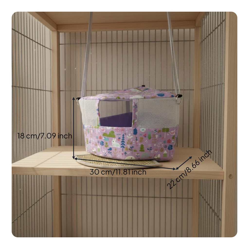 Summer Bird House Cooling Design Hanging Bird Tent Provides Security