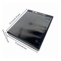 4K Disc Case Glossy Hard-Shell Disc Case Hinged Spine