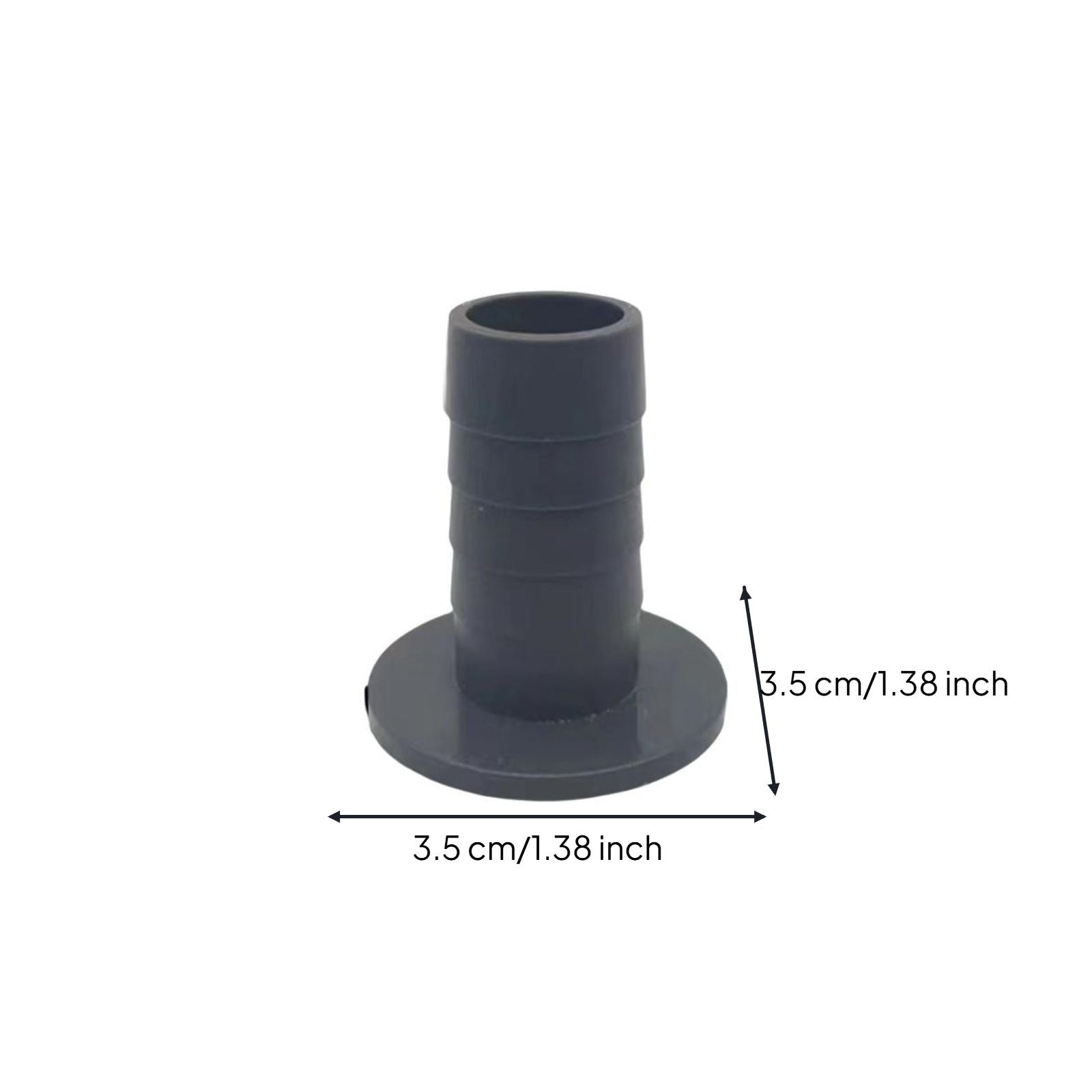 Aquarium plastic pump adapter