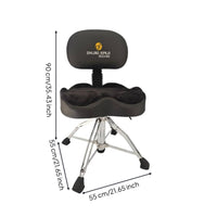 Adjustable Drum Stool Thickened Frame Adjustable Drum Seat Portable Drummer Stool for Adults